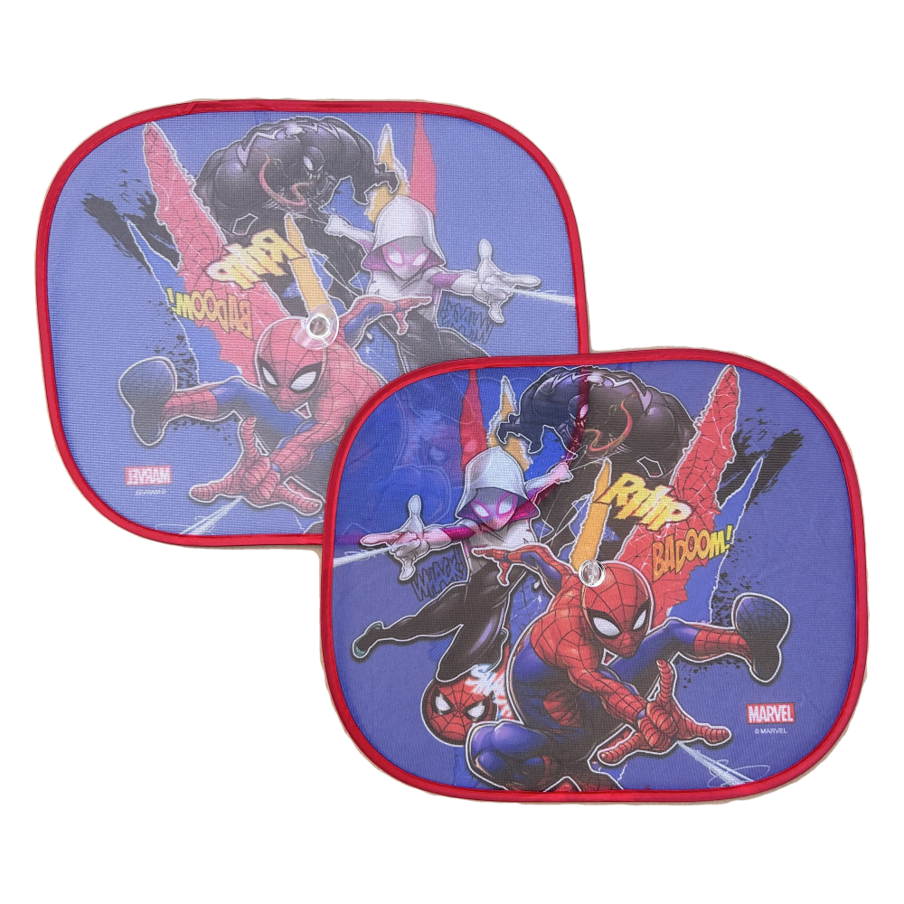 Tendine Parasole Laterali Spiderman MARVEL Coppia di Tendine per Auto 44 X 35 CM Protezione Raggi Uv - 35779