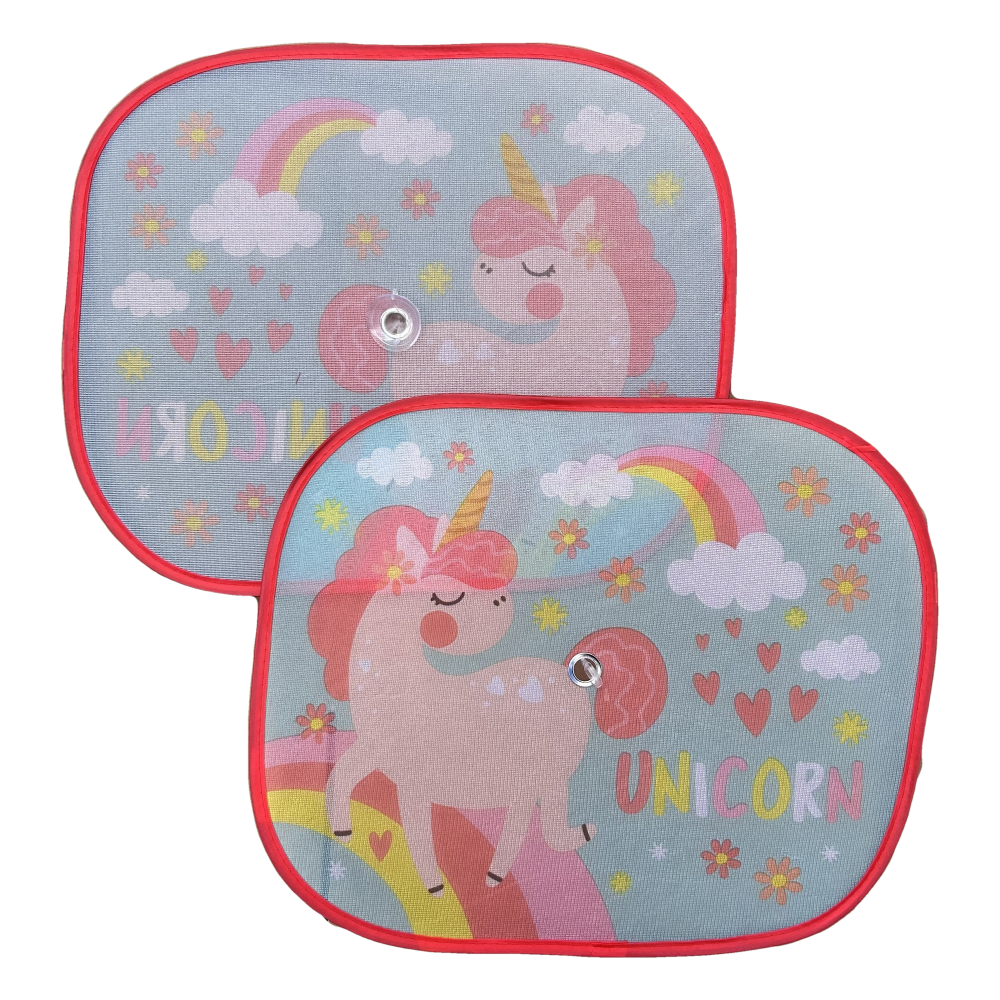 Tendine Parasole Laterali Unicorno Coppia di Tendine per Auto 44 X 35 CM Protezione Raggi Uv - 35781