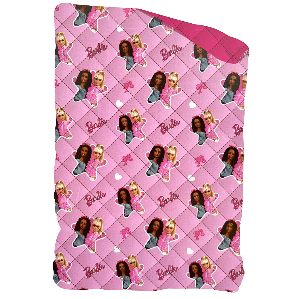 Trapuntino Barbie Coperta Copriletto Trapuntato 100 Gsm Letto Singolo 170x250 CM - Bar-1378