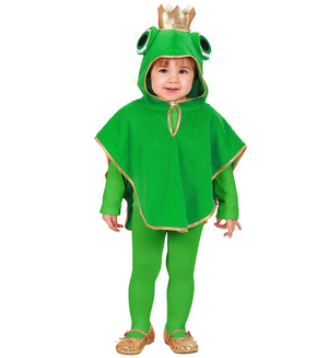 Costume Vestito Abito Travestimento Carnevale Bambino Ranocchio in Peluche