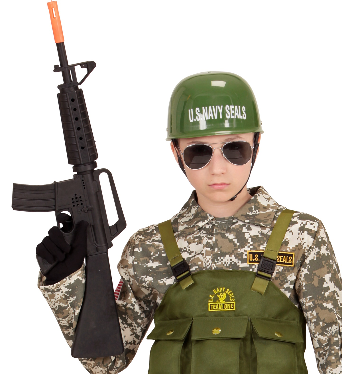 Fucile D' Assalto M16 Accessori per Abito Vestito Travestimento Carnevale Bambino