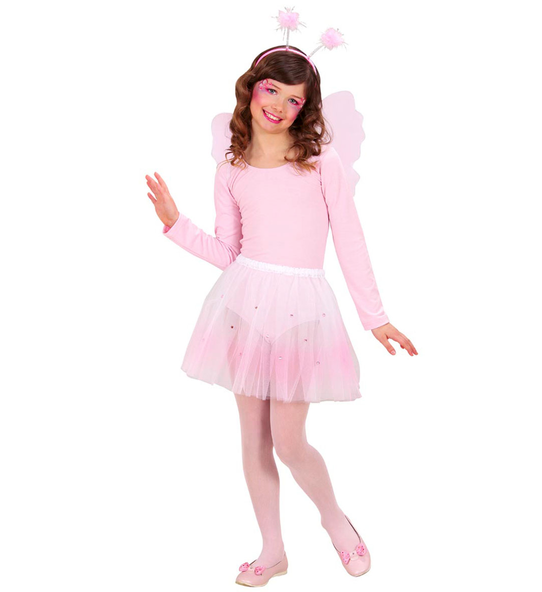 Set Farfalla Accessori Ali Cerchietto Gonna Vestito Travestimento Carnevale Bambina