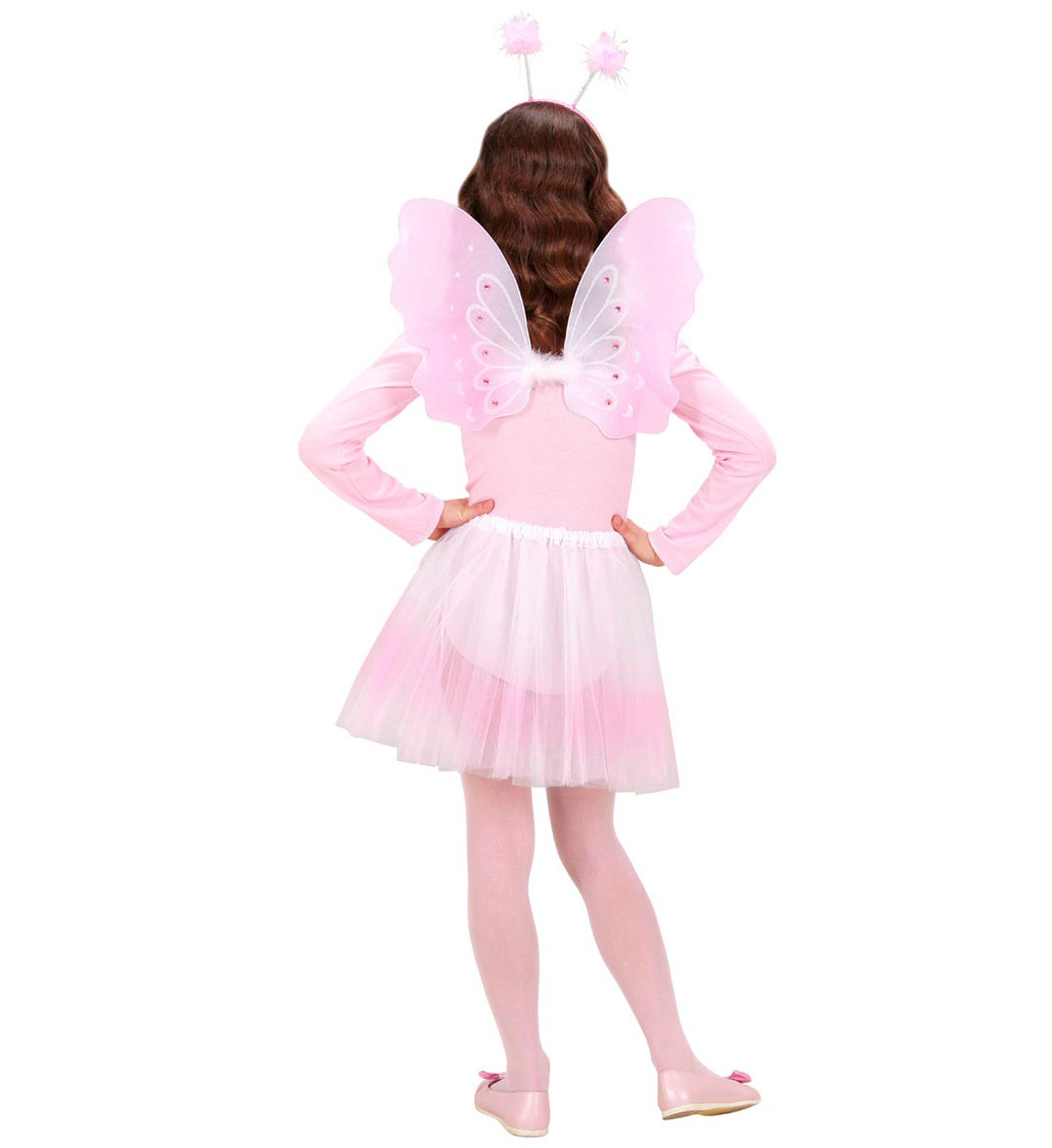 Set Farfalla Accessori Ali Cerchietto Gonna Vestito Travestimento Carnevale Bambina