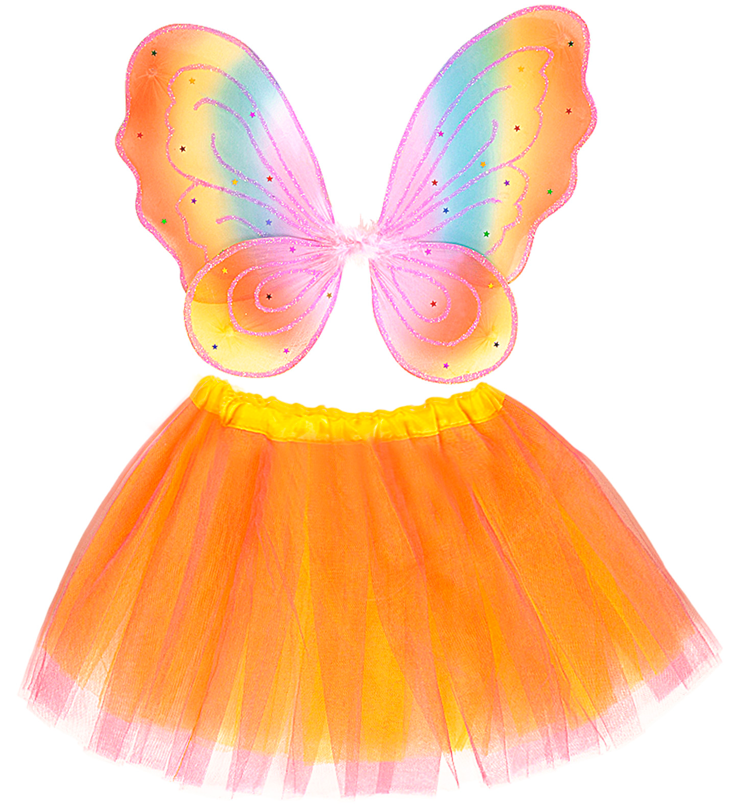 Set Fatina Accessori Ali Gonna Abito Vestito Travestimento Carnevale Bambina