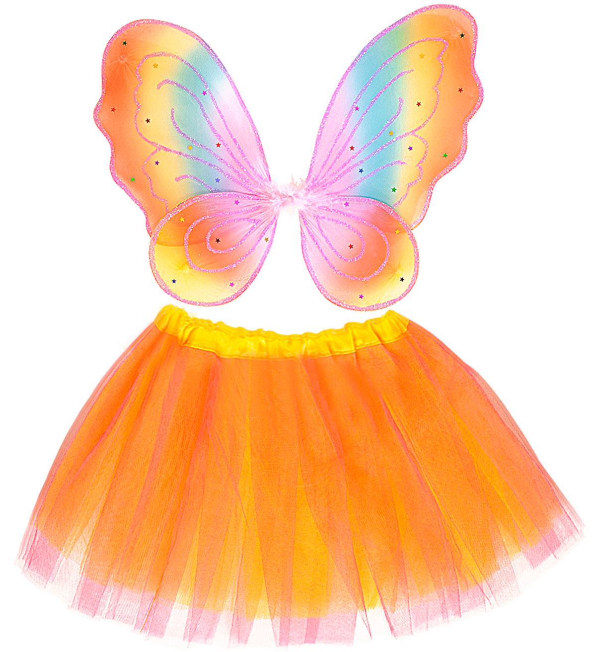 Set Fatina Accessori Ali Gonna Abito Vestito Travestimento Carnevale Bambina