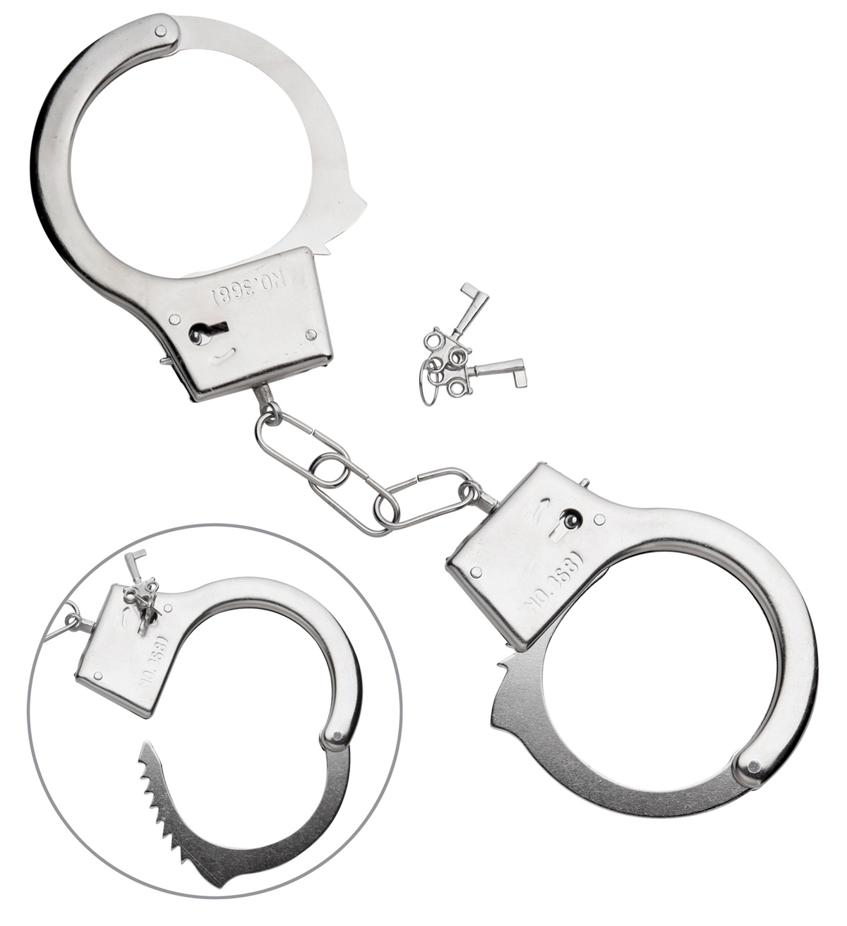 Manette in Metallo con Chiavi Accessori per Abito Vestito Travestimento Carnevale Bambino