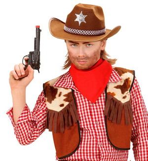 Cappello Sceriffo Cowboy Accessori per Abito Vestito Travestimento Carnevale Bambino