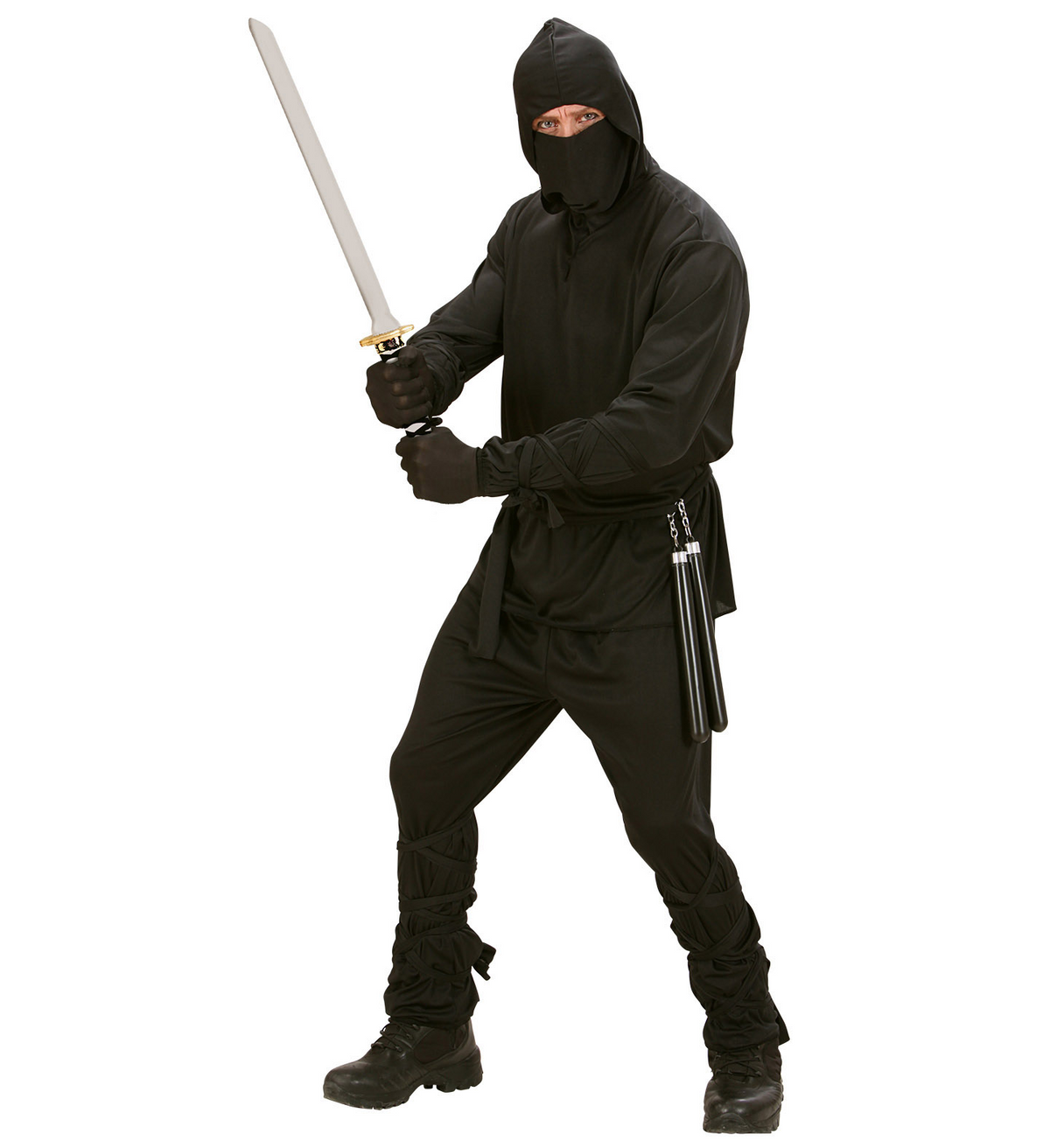 Set Accessori Armi Ninja Spada Giapponese con Fodero Spada Sai Shuriken - 2727n+01205