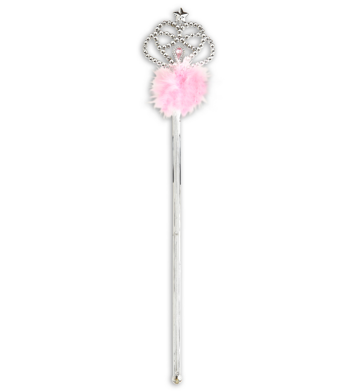 Bacchetta Scettro con Marabou Rosa Accessori per Abito Vestito Travestimento Carnevale Bambina