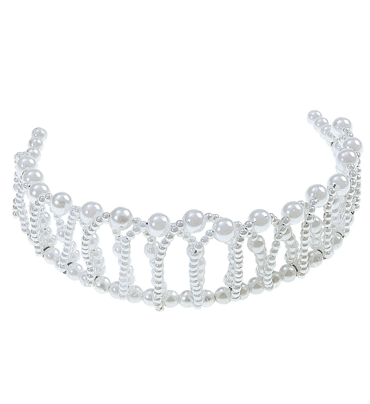 Corona di Perle Modellabile Accessori per Abito Vestito Travestimento Carnevale Bambina
