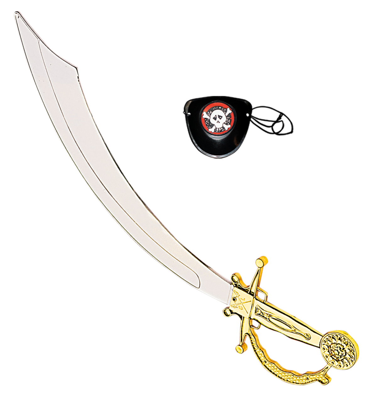 Sciabola Pirata con Benda Occhio Accessori per Abito Vestito Travestimento Carnevale Bambino