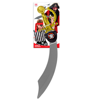 Sciabola Pirata con Benda Occhio Accessori per Abito Vestito Travestimento Carnevale Bambino