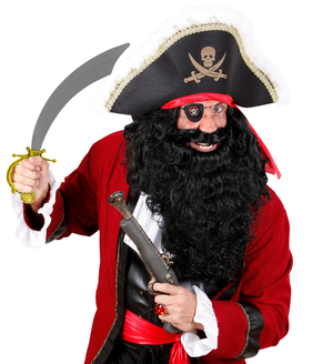 Sciabola Pirata con Benda Occhio Accessori per Abito Vestito Travestimento Carnevale Bambino