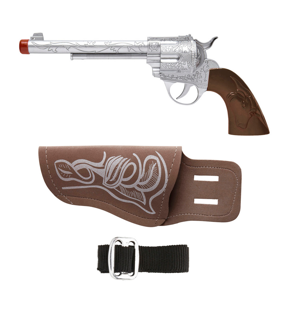 Pistola Cowboy con Fondina e Cintura Accessori per Abito Vestito Travestimento Carnevale Bambino