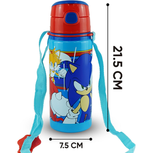 Borraccia in Alluminio con Cannuccia Sonic 600 Ml Apertura Automatica - Sn7142mc