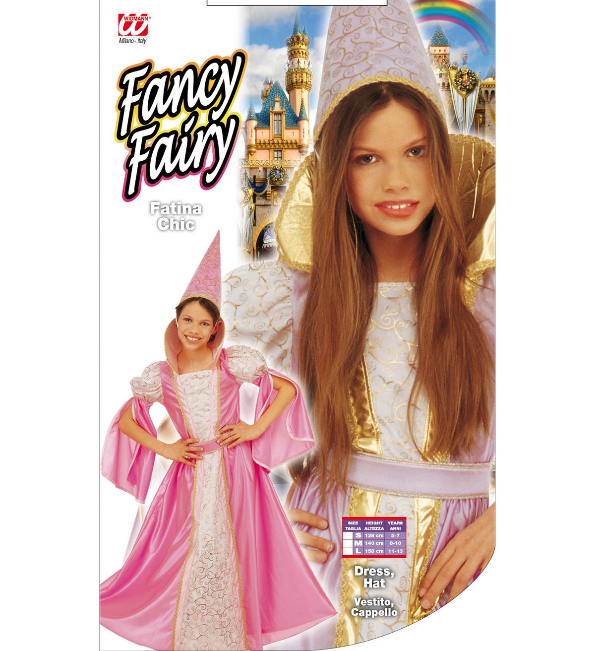 Costume Vestito Abito Travestimento Carnevale Bambina Fatina Chic