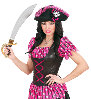 Vestito Carnevale + Accessori Pirata Costume Sciabola 5/7 Anni Travestimento - 0723+7007b