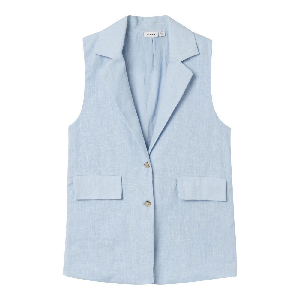 Gilet Lungo Ragazza  80% Co 20% Lin - 13227398