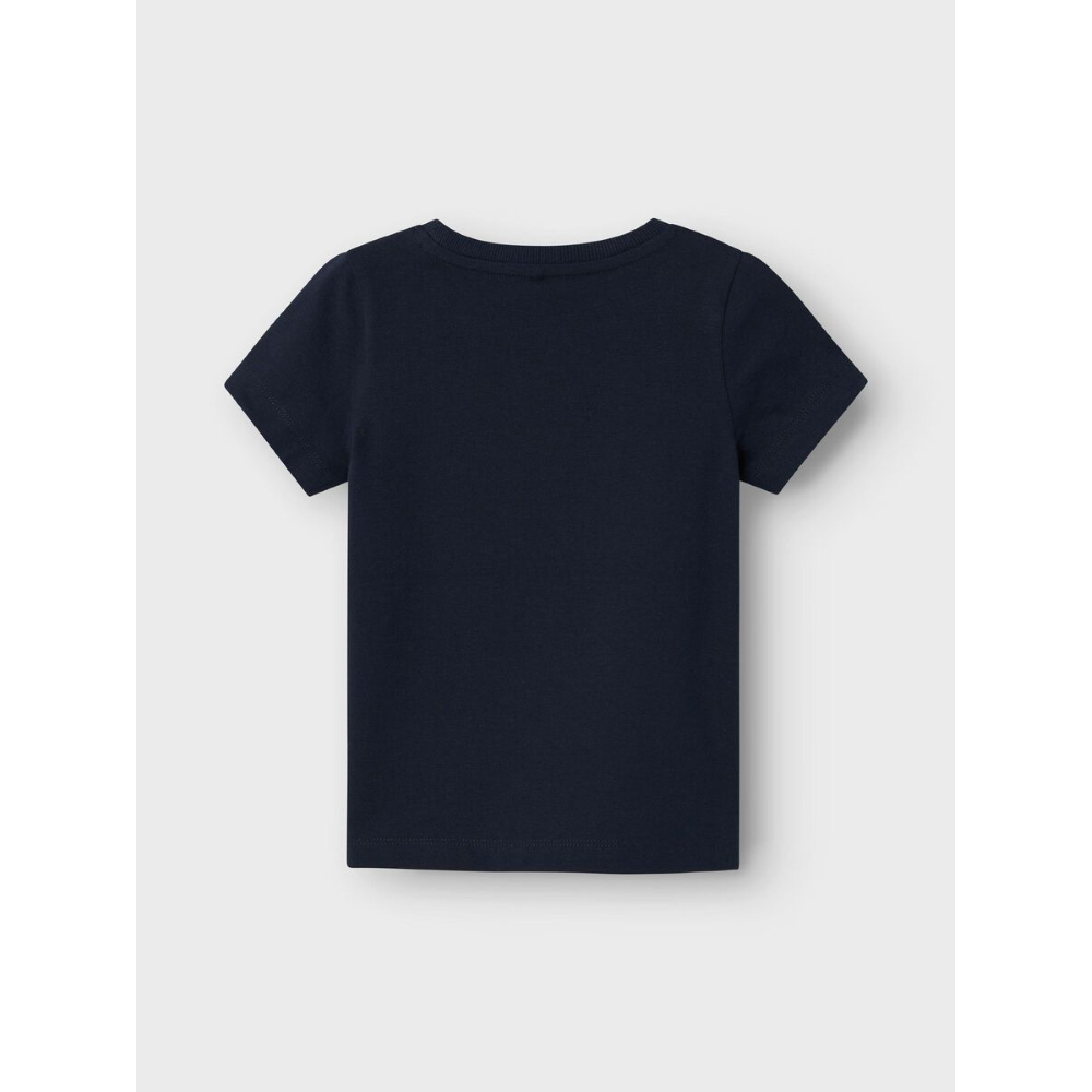 T-Shirt M.c. Stampa Arcobaleno Maglietta Bambina 100%co - 13226039blu