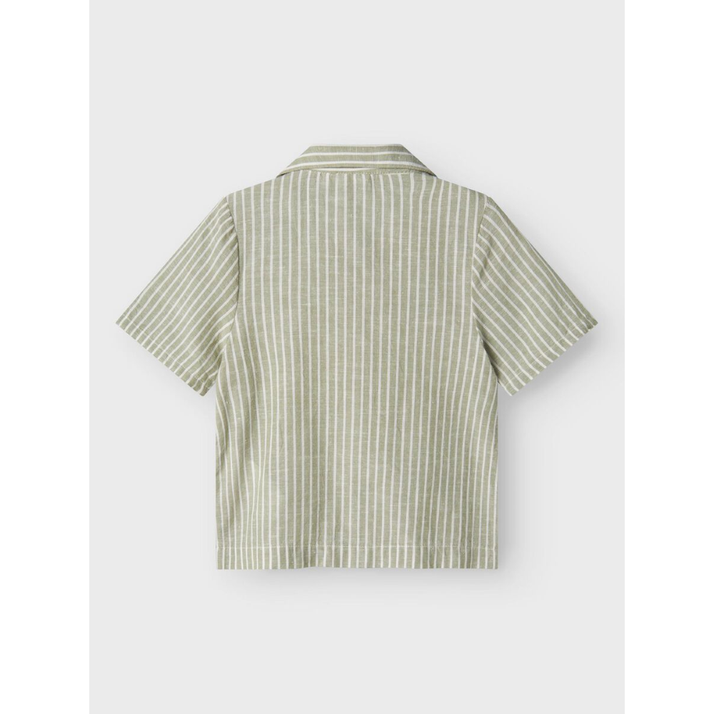 Camicia Maniche Corte Misto Lino Bambino - 13229475
