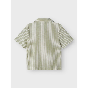 Camicia Maniche Corte Misto Lino Bambino - 13229475