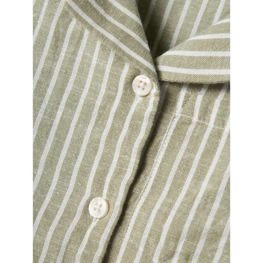 Camicia Maniche Corte Misto Lino Bambino - 13229475
