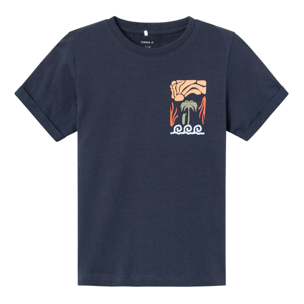 T-Shirt M.c. con Stampa Maglietta Bambino - 13229923blu