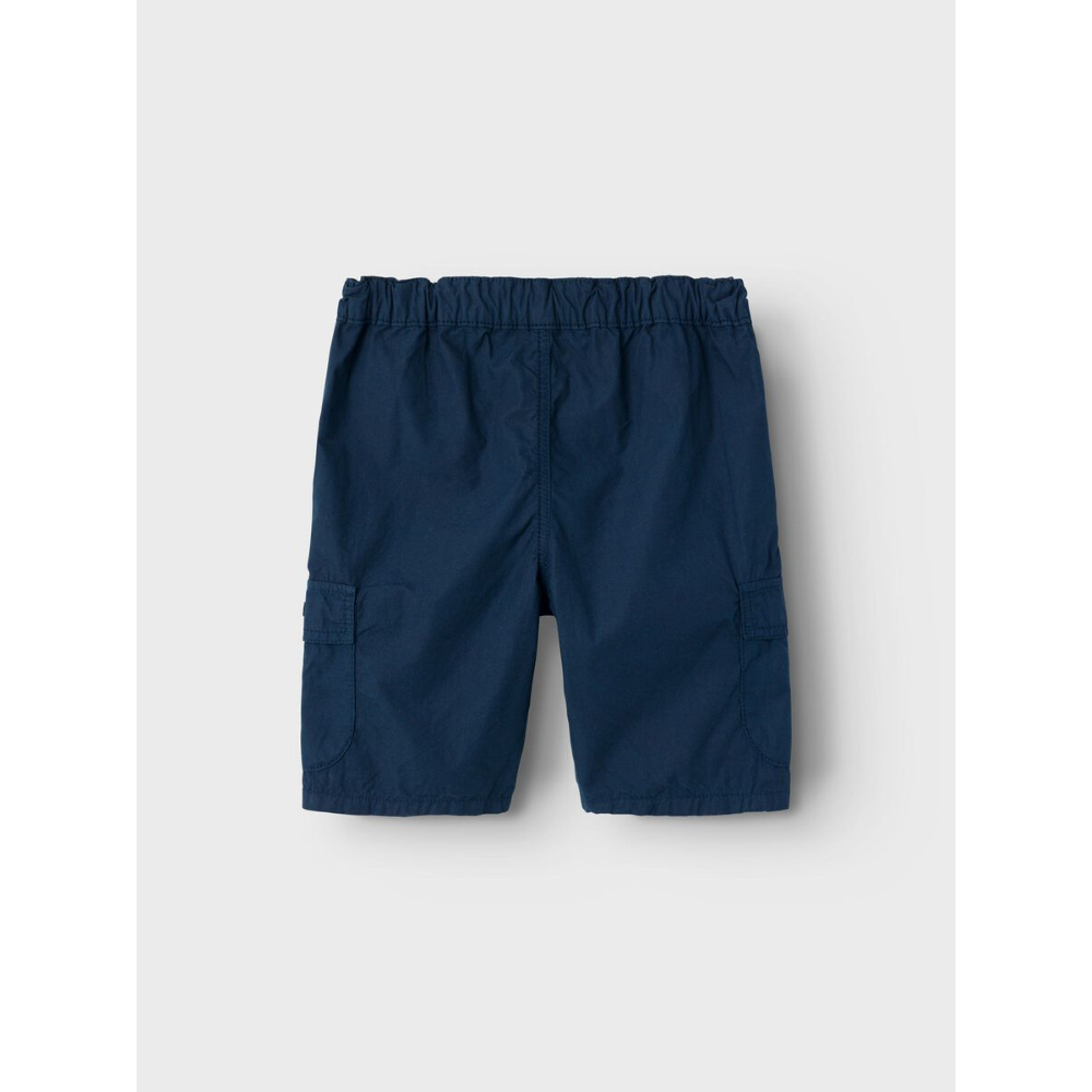 Bermuda Modello Cargo con Vita Regolabile Pantaloncini Bambino - 13226530blu
