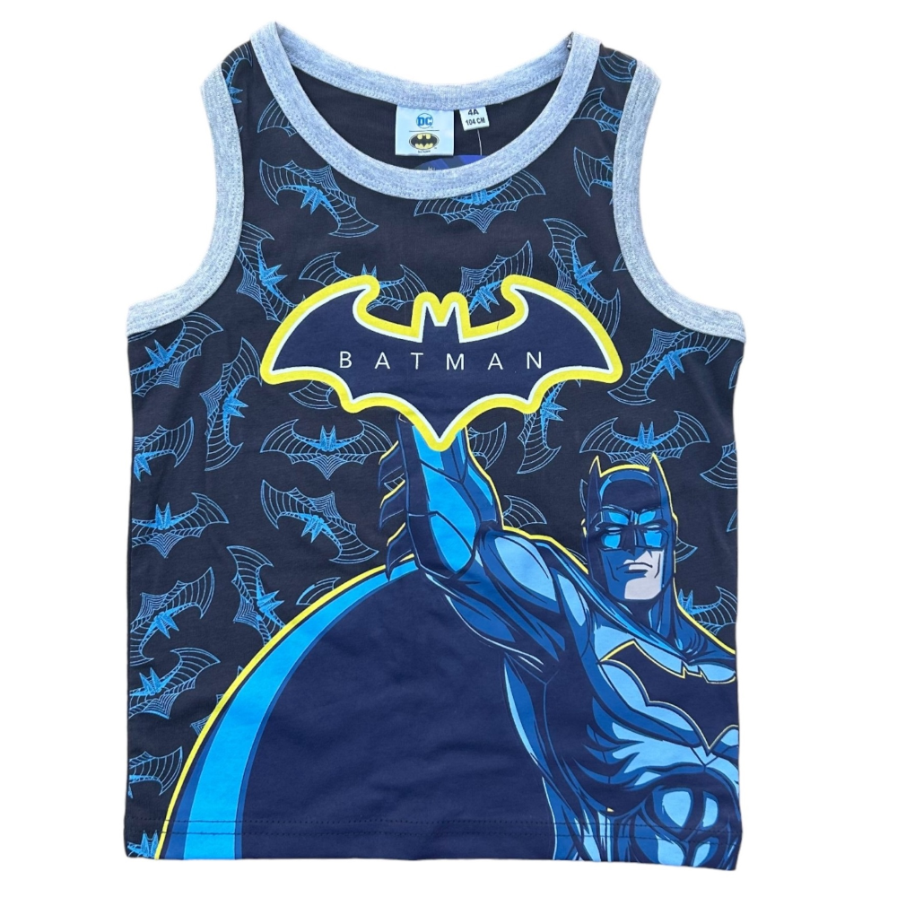 Completo Short + Canotta Batman Bambino 100% Cotone - Ex1070nero