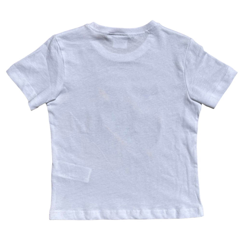 T-Shirt M.c. Batman Maglietta Bambino 100% Cotone - Ex1288bianco