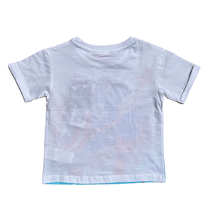 T-Shirt M.c. Capitan America Avengers MARVEL Maglietta Bambino 100% Cotone - Ex1109bianco