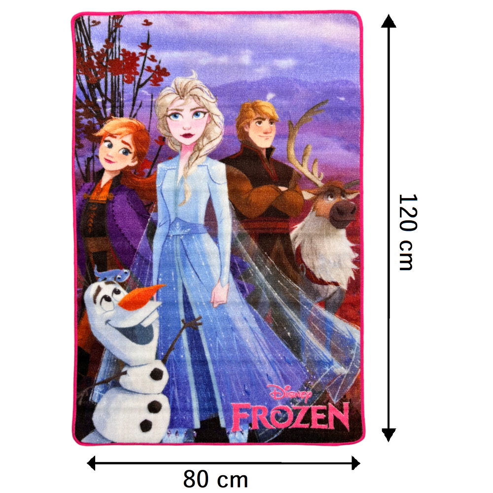 Tappeto Gioco Frozen DISNEY Microfibra Antiscivolo 80x120 CM - Fro24-3781