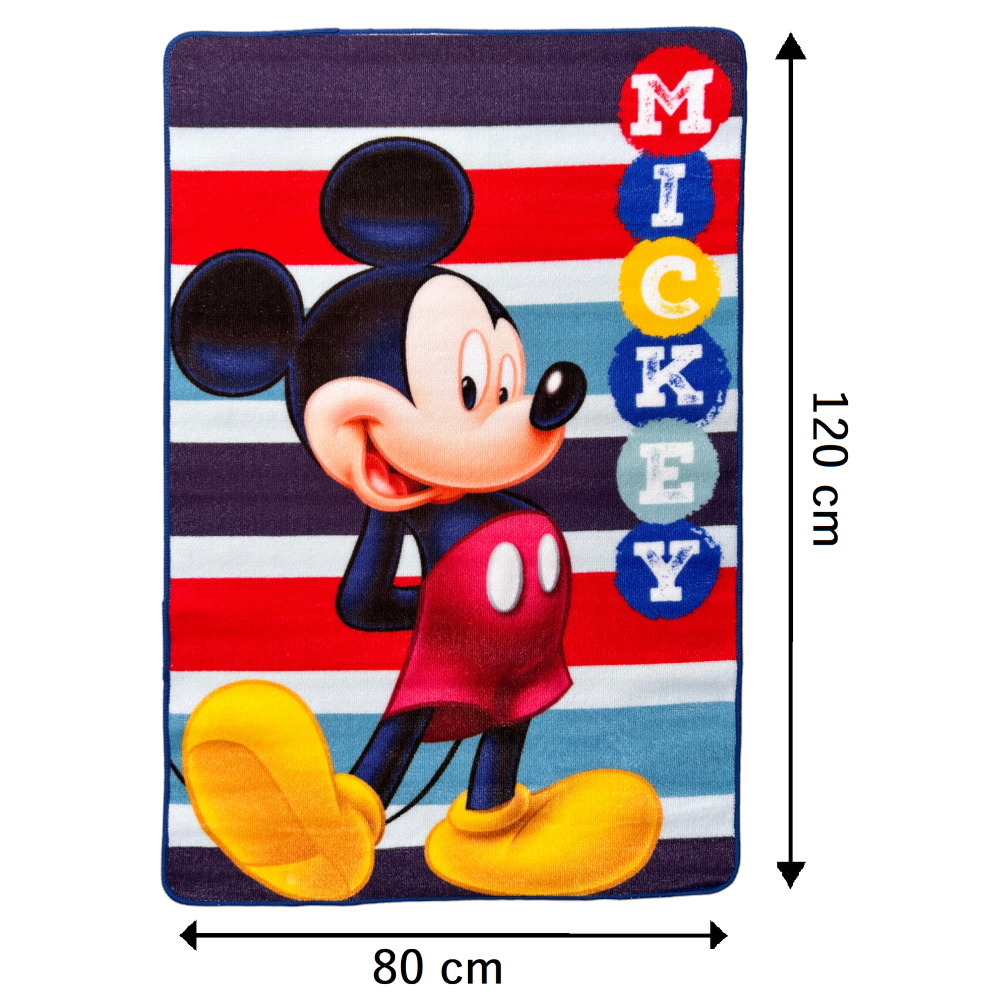 Tappeto Gioco Topolino DISNEY Microfibra Antiscivolo 80x120 CM - Mic24-3784