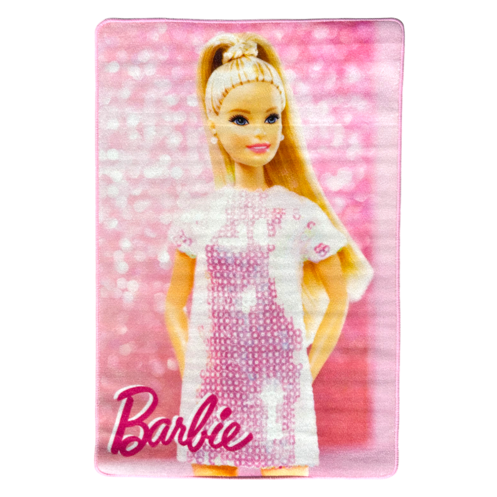 Tappeto Gioco Barbie Microfibra Antiscivolo 80x120 CM - Bar24-3980