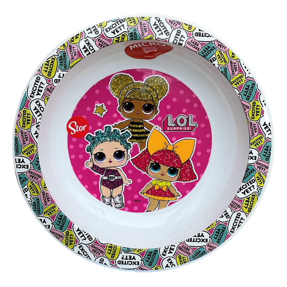 Piatto Fondo Lol Surprise in Plastica Microonde Diametro Cm. 20  - St44348