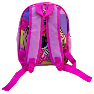 Zaino Asilo 3d Barbie Immagini in Rilievo Borsa Scuola Bambina Cm.32 - B07995mc