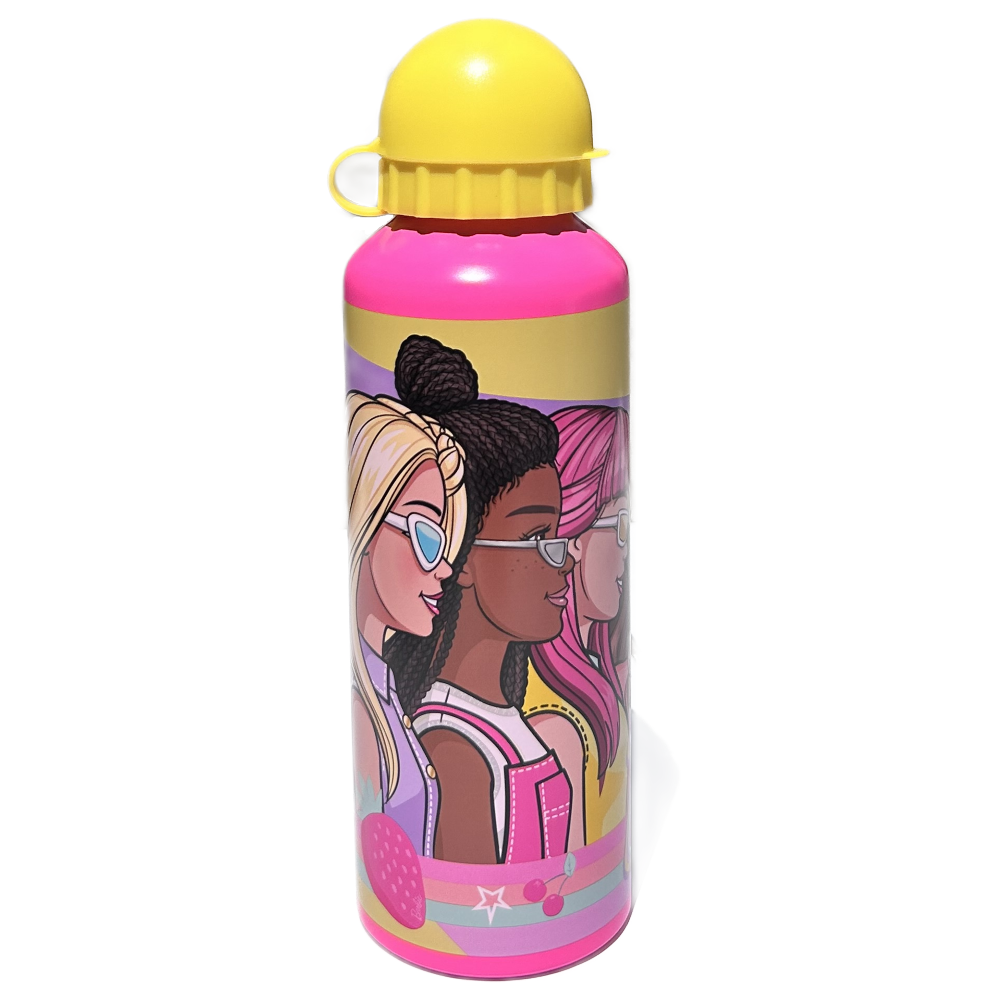 Borraccia in Alluminio Barbie con Beccuccio e Coperchio 500 Ml - B09091mc/g