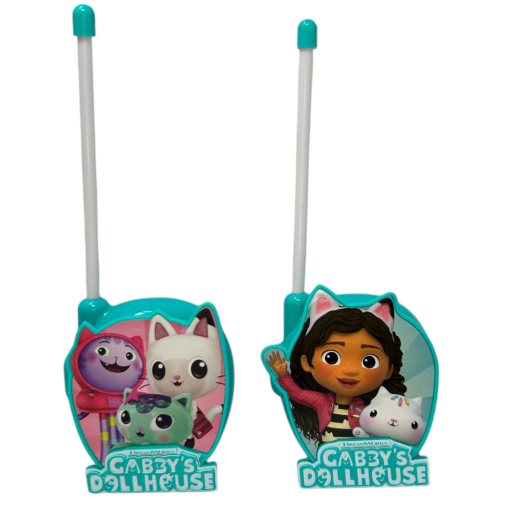 Walkie Talkie Gabby's Dollhouse 2 Radiotrasmittenti per Bambini Distanza 50 Metri - Gd00058