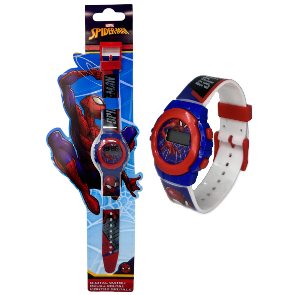 Orologio da Polso Digitale Spiderman MARVEL in Confezione Sagomata - Spd4972