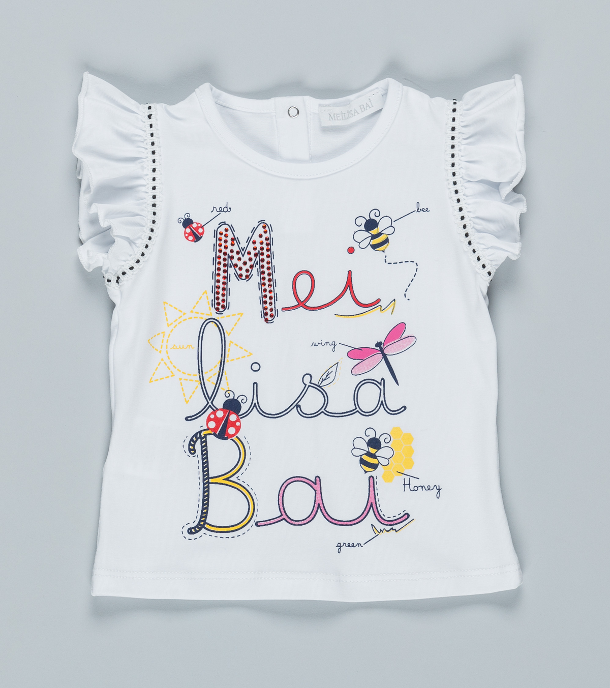 T-Shirt Maglietta Meilisa Bai Neonata Bambina Baby Taglie 9/36 Mesi - Fl1147