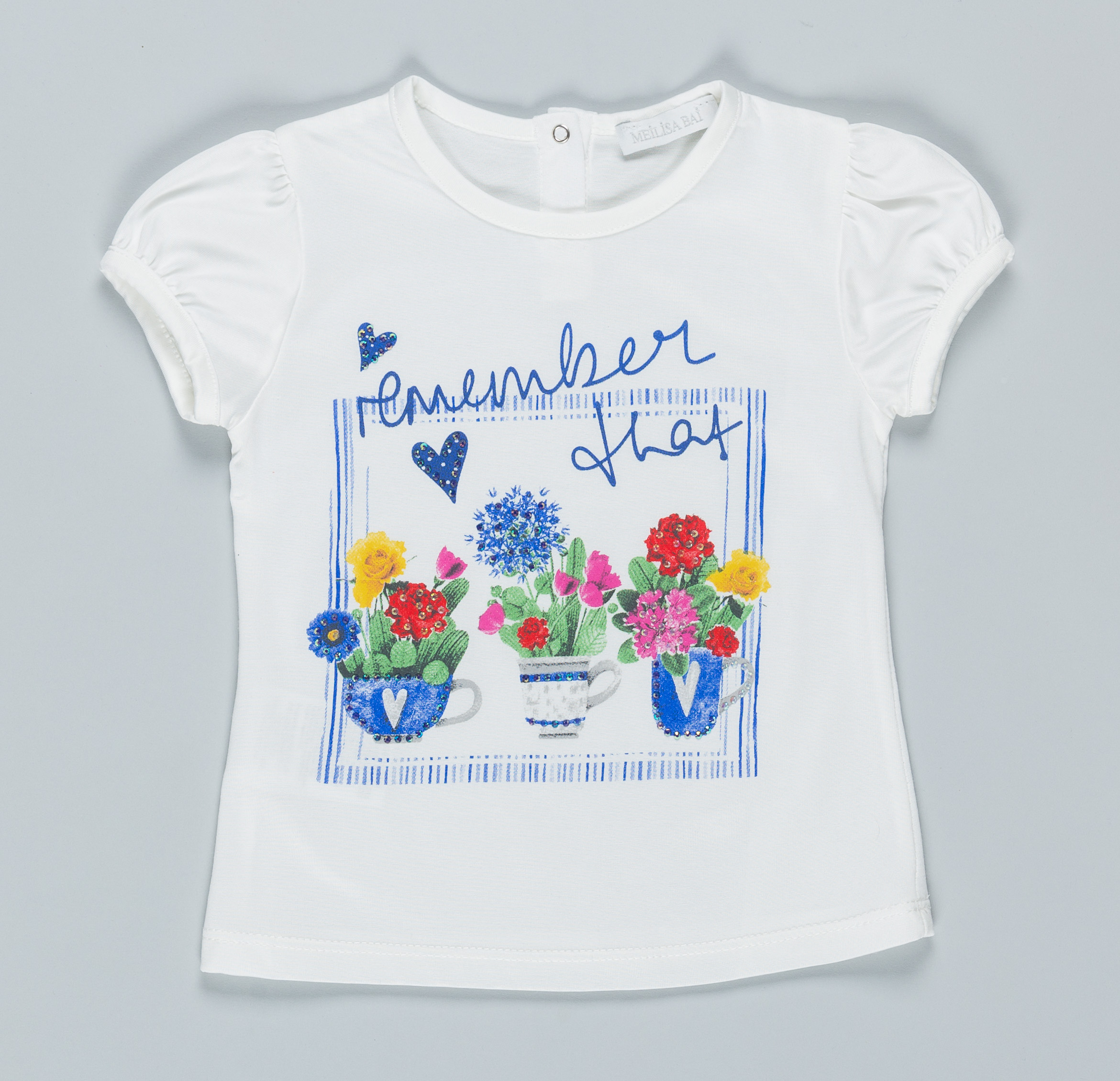 T-Shirt Maglietta Meilisa Bai Neonata Bambina Baby Taglie 9/36 Mesi - Fl1241