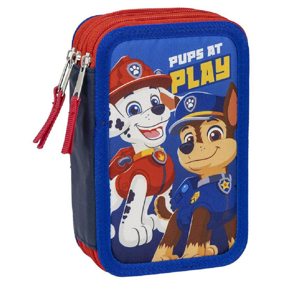 Astuccio Scuola Paw Patrol Multiscomparto 3 Zip Portacolori Giotto - 1262