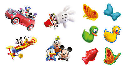 Decori Sagoma Set 10 Pezzi Assortiti DISNEY Topolino Minnie Pippo Paperino