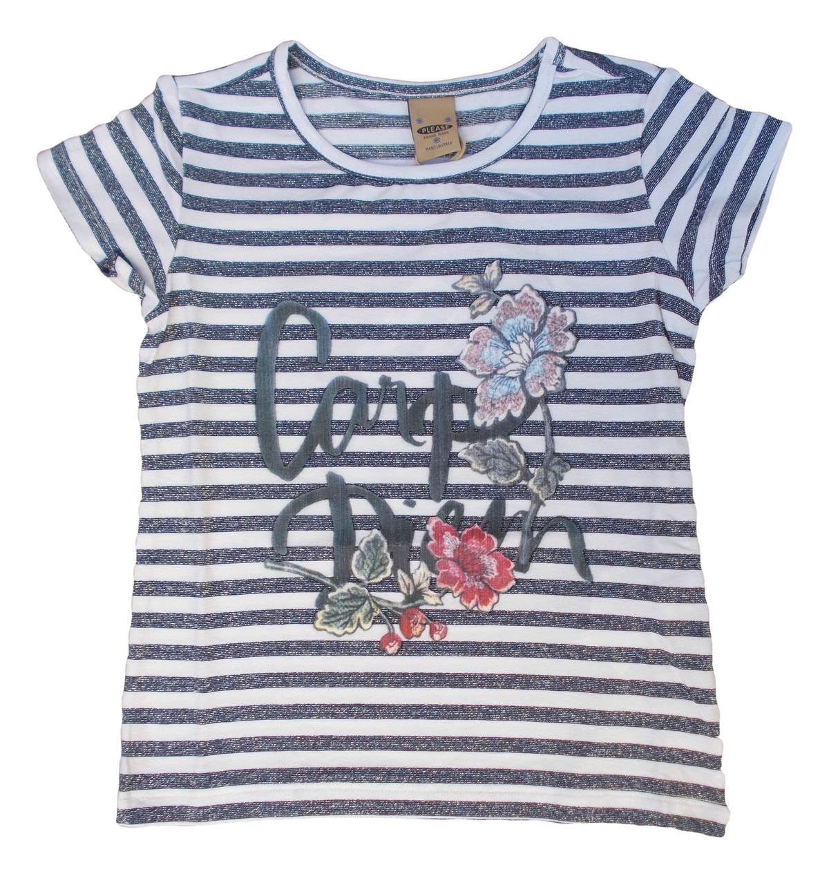T-Shirt Please Maglietta Bambina Baby Taglie 4/10 Anni - Mb08031g06/p