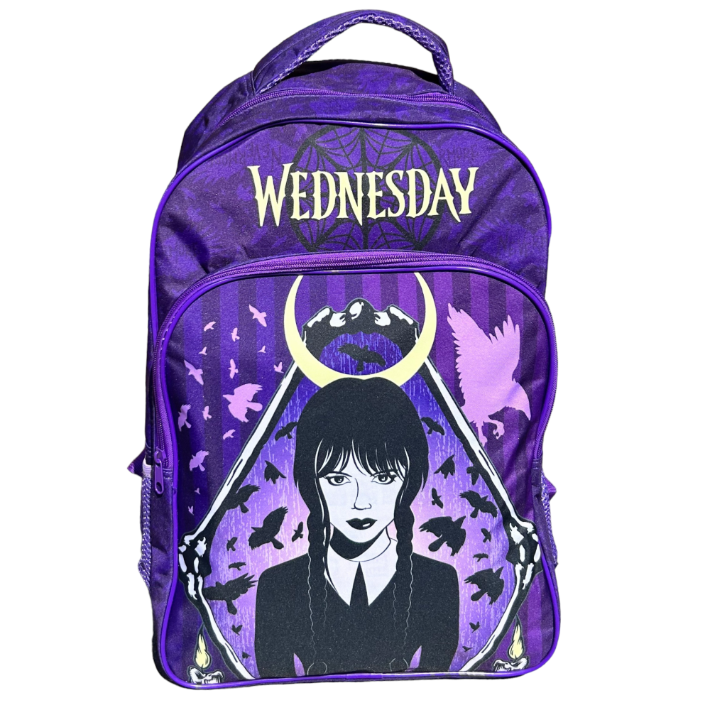 Zaino Scuola Mercoledì Addams Wednesday Modello Teen Borsa Scuola Secondaria O per Tempo Libero  - 503644