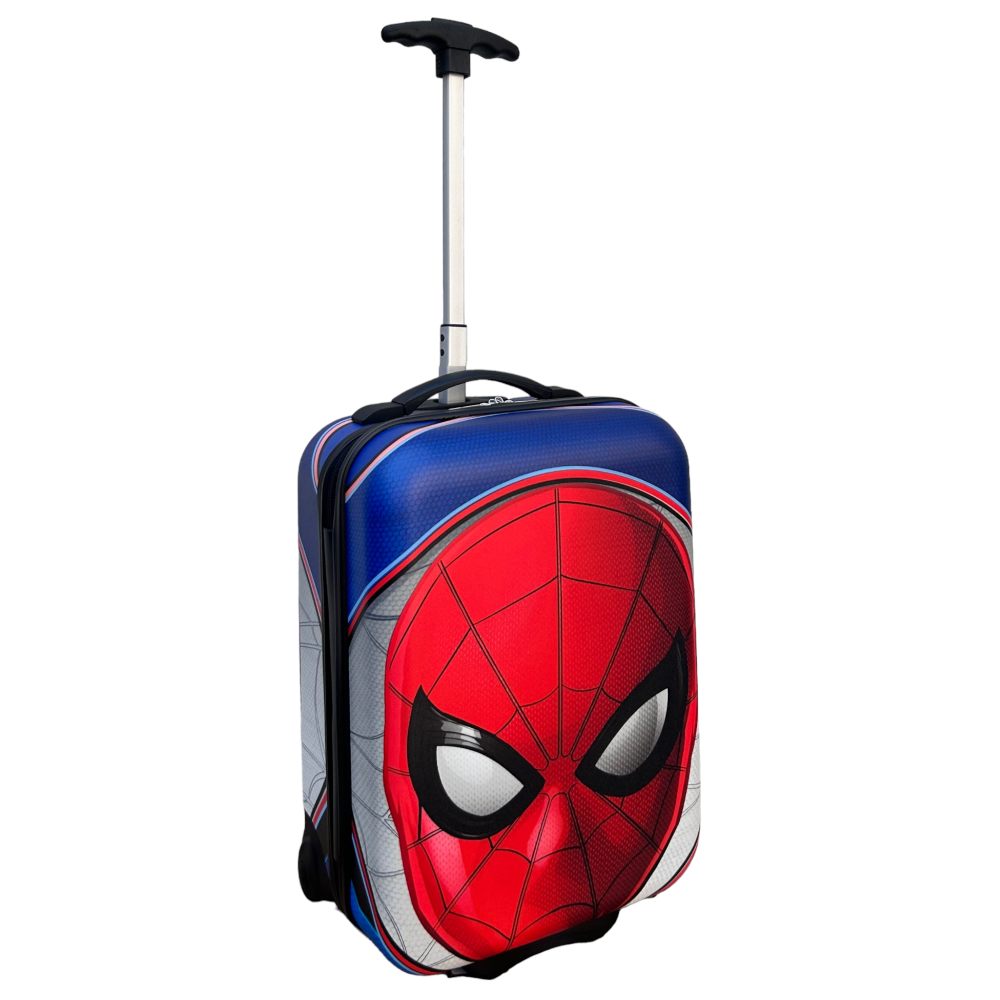 Trolley da Viaggio Spiderman MARVEL Mini Valigia 2 Ruote in ABS Manico Allungabile - M09295mc