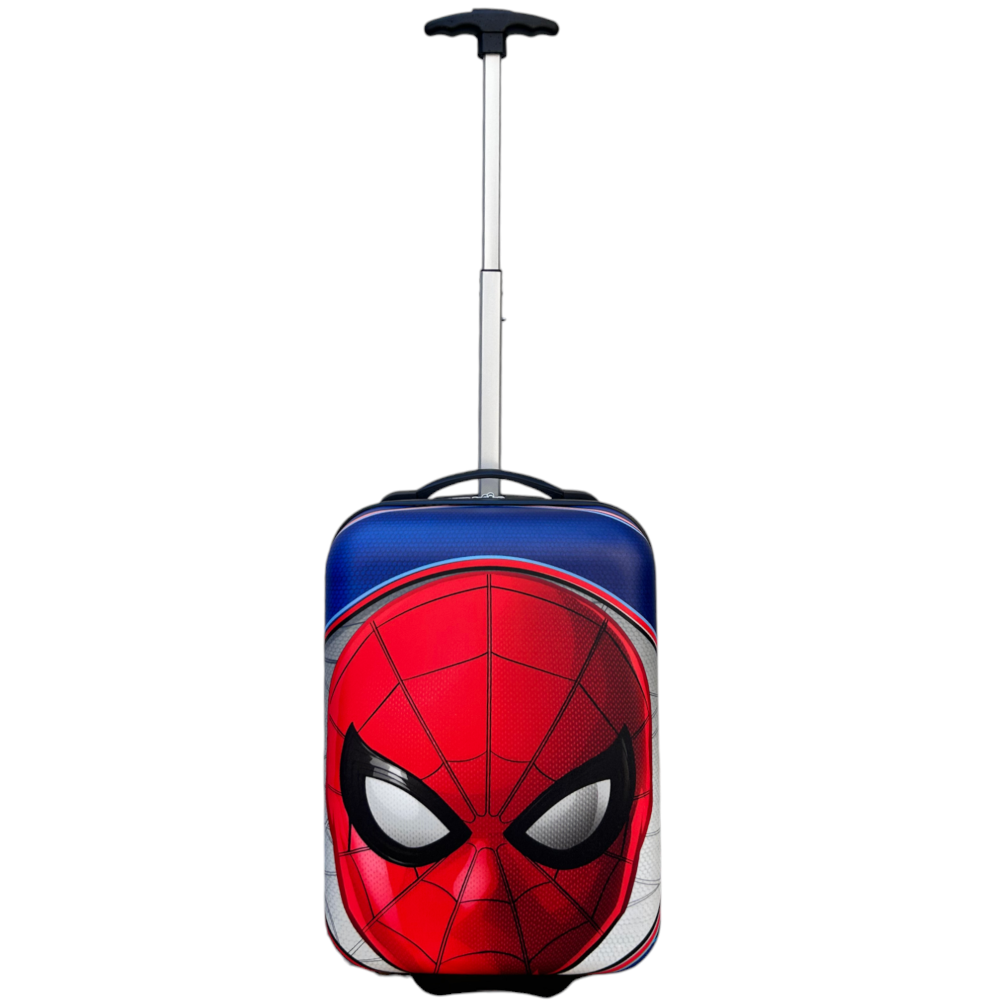 Trolley da Viaggio Spiderman MARVEL Mini Valigia 2 Ruote in ABS Manico Allungabile - M09295mc
