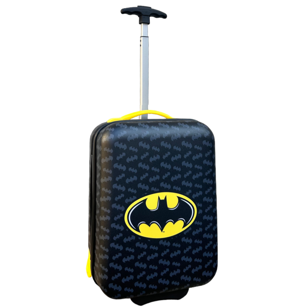 Trolley da Viaggio Batman Mini Valigia 2 Ruote in ABS Manico Allungabile - L09298mc