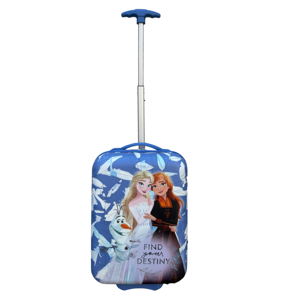 Trolley da Viaggio Frozen DISNEY Mini Valigia 2 Ruote in ABS Manico Allungabile - D09291mc