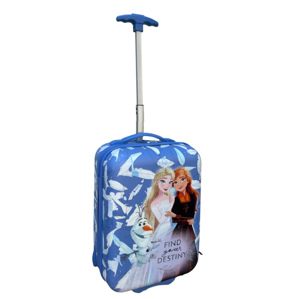 Trolley da Viaggio Frozen DISNEY Mini Valigia 2 Ruote in ABS Manico Allungabile - D09291mc